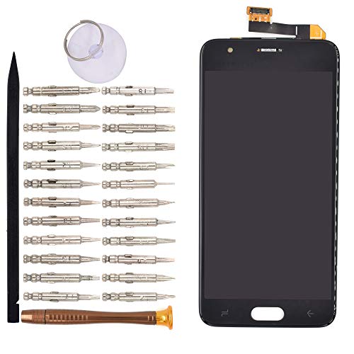 Image of LCD Screen Display with Digitizer Touch Panel Without Bezel Frame for Samsung Galaxy J3 2018 J337 J3 Star Amp Prime 3(Black)