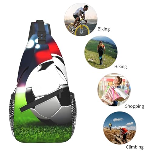 Soccer Sports Ball Stylish Men'S Messenger Bag - Durable Polyester, Huge Capacity & Adjustable Strap 6