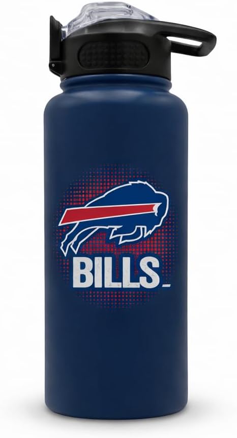 NFL ProPress Gradient Home State 32oz Stainless Steel Water Bottle, Press Top Lid