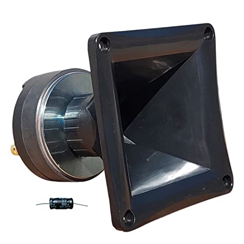 Condensatore omaggio incluso nella confezione; Venduto singolarmente; Finitura colore nero; Bobina mobile ad alta temperatura da 2,50 cm (1