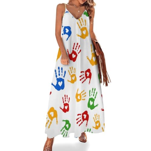 Robe Maxi pour Voyages Légère et Fluide Style Empreinte