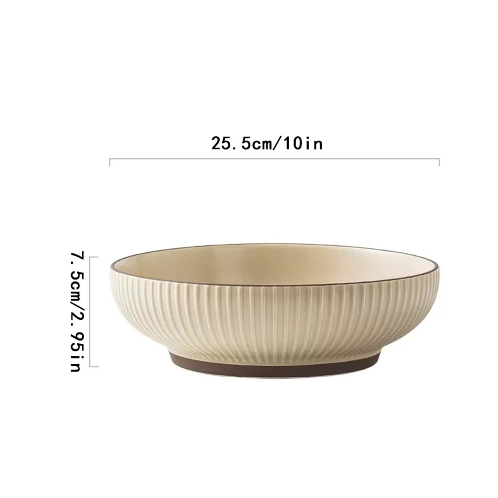 Ceramiczna miska do sałatek duża miska na makaron do zupy gospodarstwo domowe owoce salaterka zastawa stołowa restauracja miska deserowa (kolor: A2 szt., rozmiar: M)
