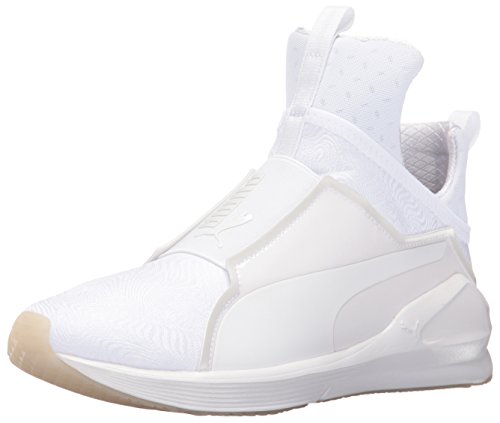PUMA Women's Fierce Bright Cross-Trainer Shoe, White White, 9 M US