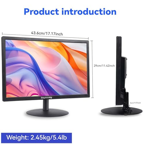 Image of Touchscreen Monitor 19 inch FHD 1440x900 Multi-Touch Screen HDMI VGA Type-A Touch Port Dual Speakers,60Hz,VESA,Brightness 300cd /m,Tilt Adjust,PC Office Desktop Business Computer Touch Display