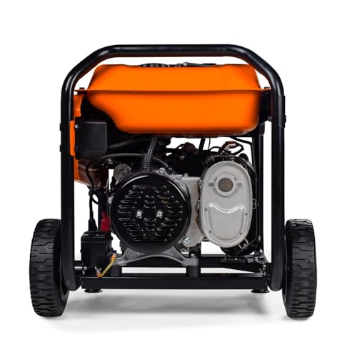 Image of Generac Dual Fuel Portable Gas Generator, 8,250 Starting Watts, Electric Start, COsense Carbon Monoxide Detection, 11 Hour Runtime, Gas or Propane, Heavy Duty Frame, Home Backup Emergency, 49-State