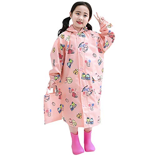 CestMall Chubasquero para niños, Chubasquero Impermeable Portátil Ligero, Transpirable, Poncho de Lluvia Chubasquero con Capa Chubasquero (31 * 21 * 20INCH / 78 * 54 * 50CM)