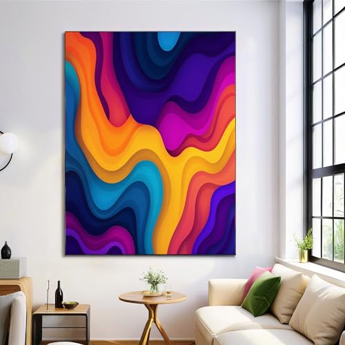 Cuadros decorativos de pared abstractos para renovar el comedor y dar vida al pasillo 2