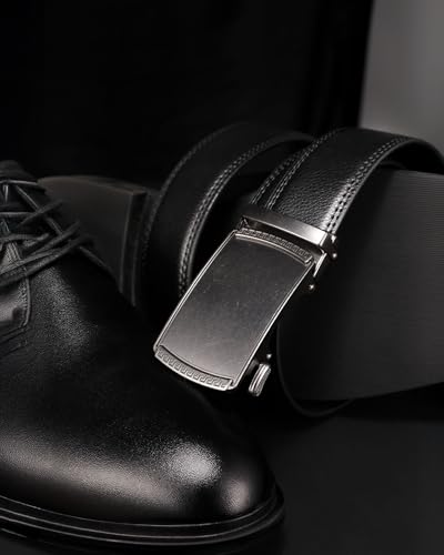Image of CHAOREN Mens Belt Leather Ratchet Belt - Customizable Fit, Effortless Style (35mm)