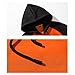 Maiyifu-GJ Men's Fleece Color Block Pullover Hoodies Slim Fit Drawstring Hooded Sweatshirt Casual Long Sleeve Gym Hoodie (Orange,3X-Large)