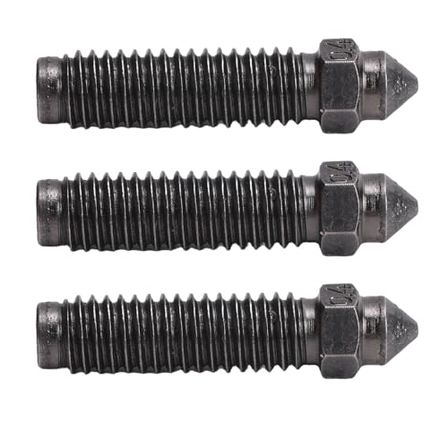 YWBL-WH Hardened Steel 0.4mm Nozzle Set, High Thermal Conductivity, Smooth Inner Wall, Suitable for PLA, ABS, TPU, PETG,