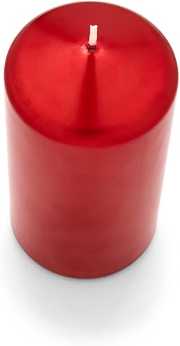 Miniatura 9 de Bask - Juego de velas de pilar con cono metálico de 3 x 6 pulgadas, sin goteo, sin perfume, en plata metálica para decoración del hogar, relajación