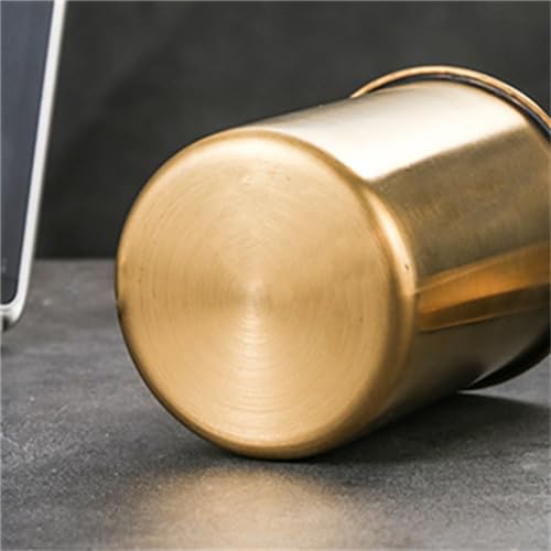 Image of Car Ashtray Stainless Steel Car Ashtray with Lid Car Cigarette Ash Cup Holder Ash Tray for Cars Home Office Outdoors Camping, Ashtrays for Smokers,Home Office Decoration, 3.7 * 3 inches, Gold