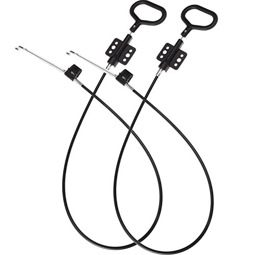 Mudder Recliner Replacement Cable D Ring Recliner Release Pull Handles, Exposed Cable Length 4.75 Inch with S Tip, 2 Pieces