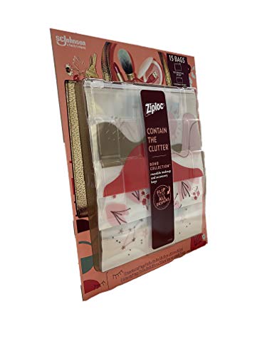 image for Ziploc Makeup And Accessory Bags, Contain The Clutter, Use in Gym, Air