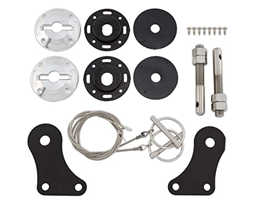 Drake Muscle Cars 5R3Z-6316892-K Billet/Stainless Steel Flat Hood Pin Set #TOP1