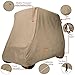 Classic Accessories Fairway Long Roof 4-Person Golf Cart Quick-Fit Cover, Light Khaki