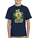 Cloud City 7 Grookey Earth Type Kid's T-Shirt Navy Blue