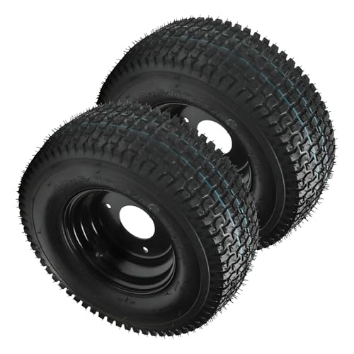 2-Pack 13x5.00-6 Tubeless Tire & Rim Assembly, 6" ATV Wheels,