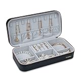 V-LAFUY Travel Jewelry Case Organizer Box Portable Small Jewellery Box for Women Gift for Women Girl