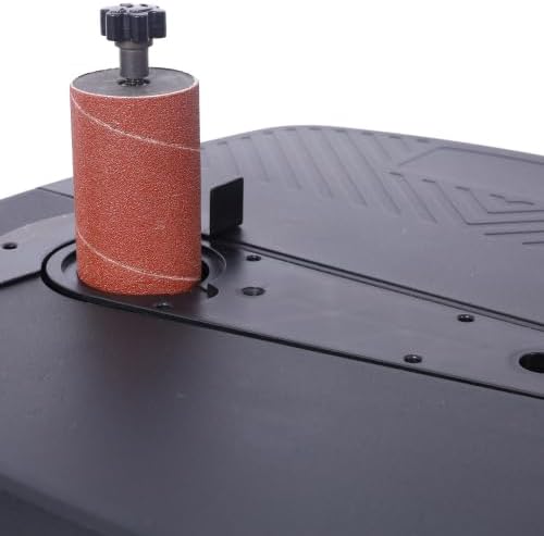 Vertical Oscillating Spindle Sander & Belt Sander, 2 IN 1 Combination Woodworking Machine 1-17/32" dust port, 5 Sanding Sleeves, 1575-2000RPM Adjustable Speed Control for Woodworking Projects