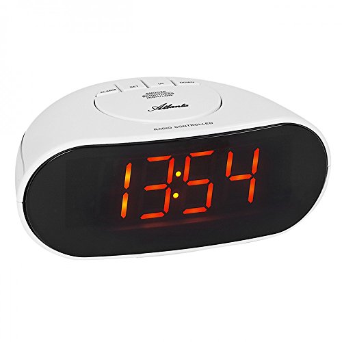 Preisvergleich Produktbild Atlanta Funk Digitalwecker mit roter LED Leuchtanzeige Stromwecker - 1138