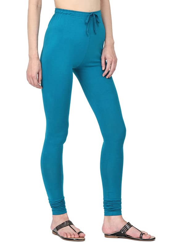 Image of Robinbosky Cotton Churidhar Leggings for Women - Stylish, Stretchable & Flattering Fit for All-Day Comfort