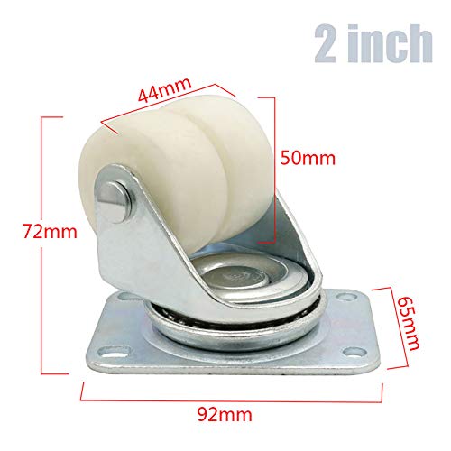 Workbench caster dual wheels roulettes pivotantes résistantes 400kg