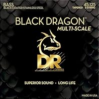 Multi-Scale 5 String Stainless Bass Strings 45-65-85-105-125 High Output Full Body Sound: Low range, thick middle range, and clear attacks with each sound. It is less likely to bury in your band ensemble, and has good EQ and Comp response Tension des...