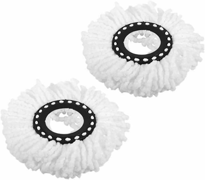 DIVCHI Set of 2 Replacemnt Microfiber Spin Mop Heads for Cleaning