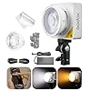 GODOX ML100Bi Luce Video LED Portatile da 100W, Bi-Color 2800-6500K COB, Supporta Alimentazione DC/batteria V-mount/USB-C Power/Bank, TLCI 97 CRI 98