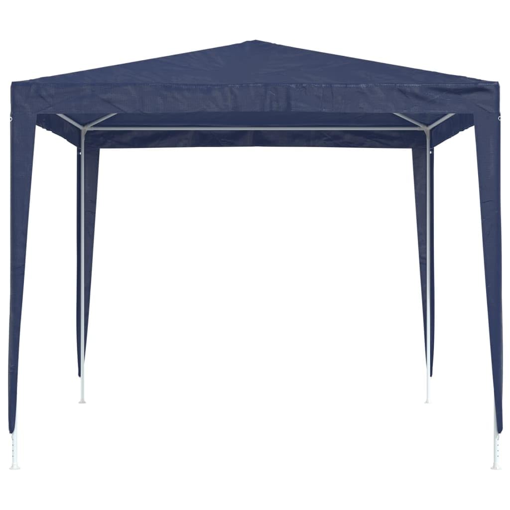 Gazebo per feste, 2,5 x 2,5 m, blu, gazebo da giardino in ferro e PE | Robusto gazebo da giardino per ore piacevoli in giardino o sulla terrazza durante feste ed eventi.