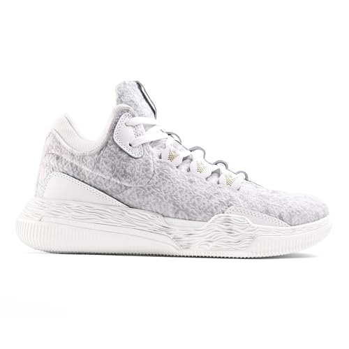 Mens Sniper Basketball Shoes - Flexible Full Grain Leather and Air Mesh Low Top Basketball Shoes for Men