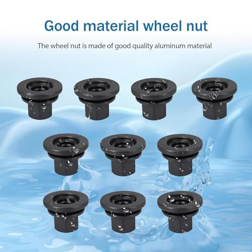 Image of 10Pcs Wheel Lug Nut Compatible with 2012-2022 Dodge Ram 3500 4000 4500 5500 Models M14-1.5 Flange - 22mm Hex 28.5mm Length Medium Pack of 10pcs Replace # 611-936 6509424AA