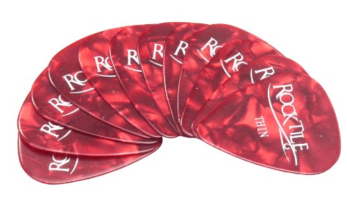 Rocktile Picks 12 Pieces Red Thin