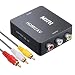 Produktbild LiNKFOR HDMI zu AV Konverter 1080P HDMI zu Analogue CVBS AV 3RCA Composite Video Audio Konverter Adapter Unterstützung PAL NTSC mit USB Kabel und AV Kabel Kompatibel mit TV VHS Videorecorder DVD usw.