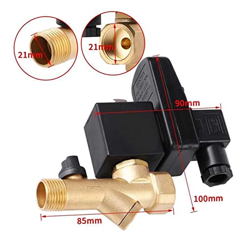 Válvula de drenaje electrónico G1/2 DN15 programable temporizada para aire comprimido AC 230V 5