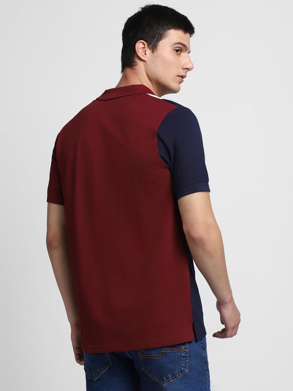 Image of Dennis Lingo Men's Cotton Polo Neck Tshirt, Regular Fit Half Sleeve