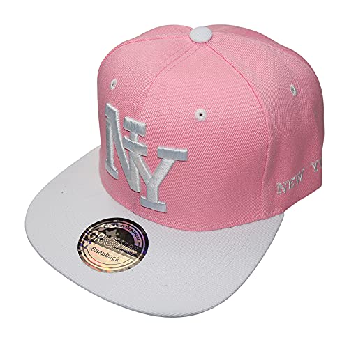 Gorra de béisbol NY de Nueva York, gorra original para chicos geniales, Rosa., 52