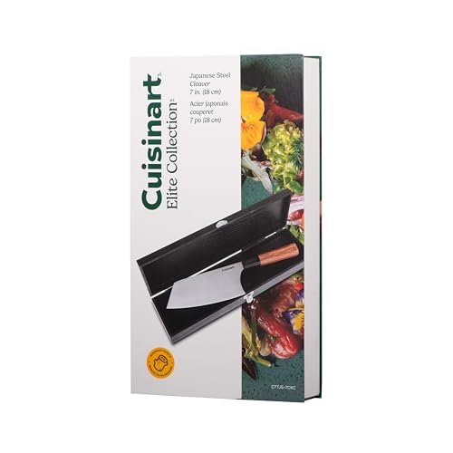 Cuisinart Japanese Knife, 7" Cleaver Chef's Knife in High-Carbon Japanese Stainless Steel, Rosewood Handle, Comes with a Gift Box (C77JS-7CKC) by Cuisinart - Image 3
