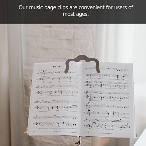 EXCEART 2pcs Music Book Clips Music Paper Holder Clips Metal Music Page Clip for Piano Sheet Keyboard Sheet Music Stands Assorted Color
