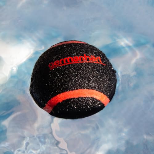 Germanhart Bolinha de Tênis para Cães, 2 un, Média (6 cm), Preta