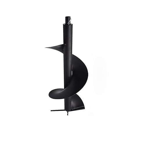 Broca de taladro de tierra de 12 pulgadas, broca para plantas de jardín, maceta rápida, compatible con perforadora de postes de gas con eje de 34