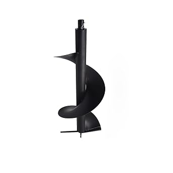 12-in Earth Auger Drill Bit, Garden Plant Flower Auger Rapid Planter Compatible Gas Powered Post Fence Hole Digger with 3/4 Shaft