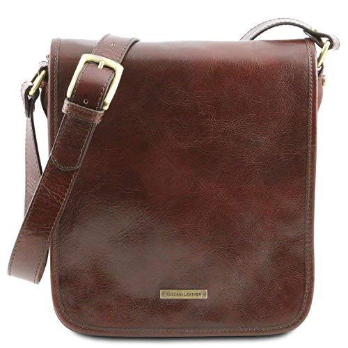 TL Messenger Sac bandoulière en cuir Tuscany Leather de style italien
