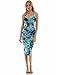PattyBoutik Women Tie-Dye/Solid Sleeveless Dress (Light Blue Dark Blue 32 Small)