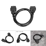 VOBOR 1.5m/4.9ft OBD2 16Pin Męski na żeński Przedłużacz Kabla Złącze Adaptera Diagnostycznego, Przedłużacz z Męskiego na żeńskiego Kabel Konwertujący