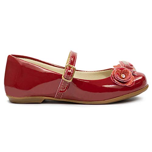 Sapatilha Infantil Feminina Boneca Moda Barato 204 (34, Vermelho)