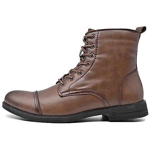 Chukka Boots Casual Fashion Oxford Dress Boots Leather Lace Up Desert Ankle Boots Classic For Men Lightweight Anti Slip4