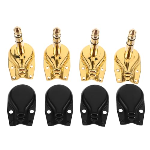Adaptador para micrófono guitarra conector de audio macho estéreo jack estable OUNONA pack 4