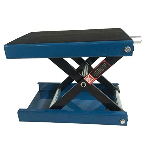 1100Lb Motorcycle Center Scissor Lift Atv Jack Scooter Dirt Bike Hoist Stand Bikes Blue #TOP2